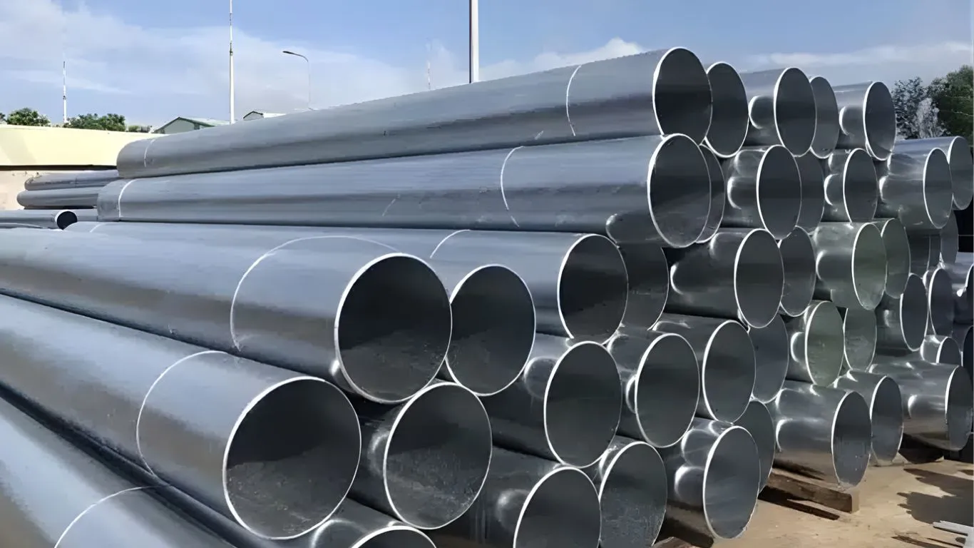 Ống thép hàn mạ kẽm cỡ lớn DN700