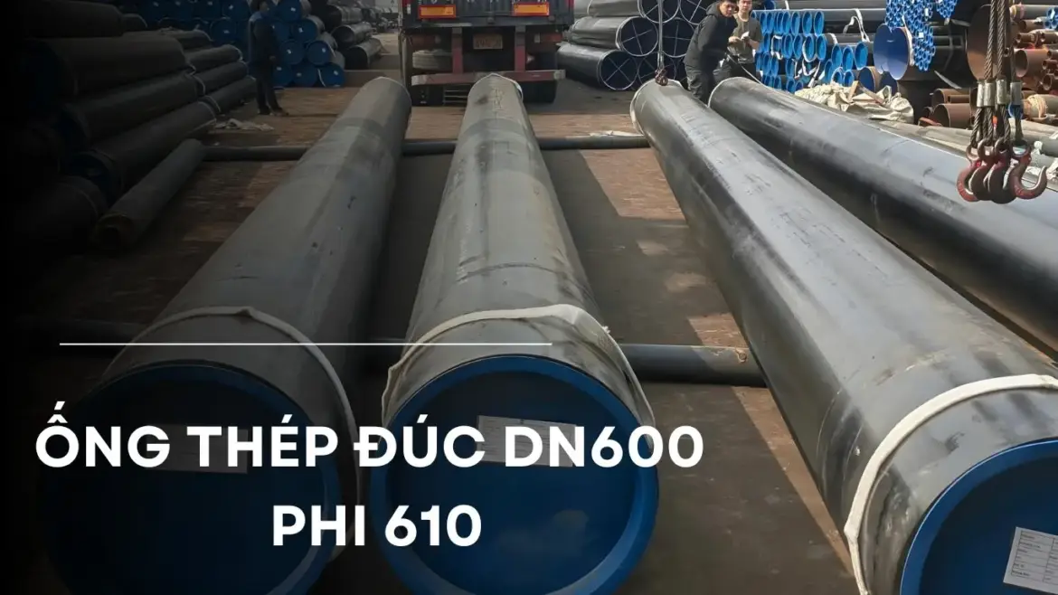 Ống thép đúc DN600, Phi 610, 24 Inch tiêu chuẩn ASTM