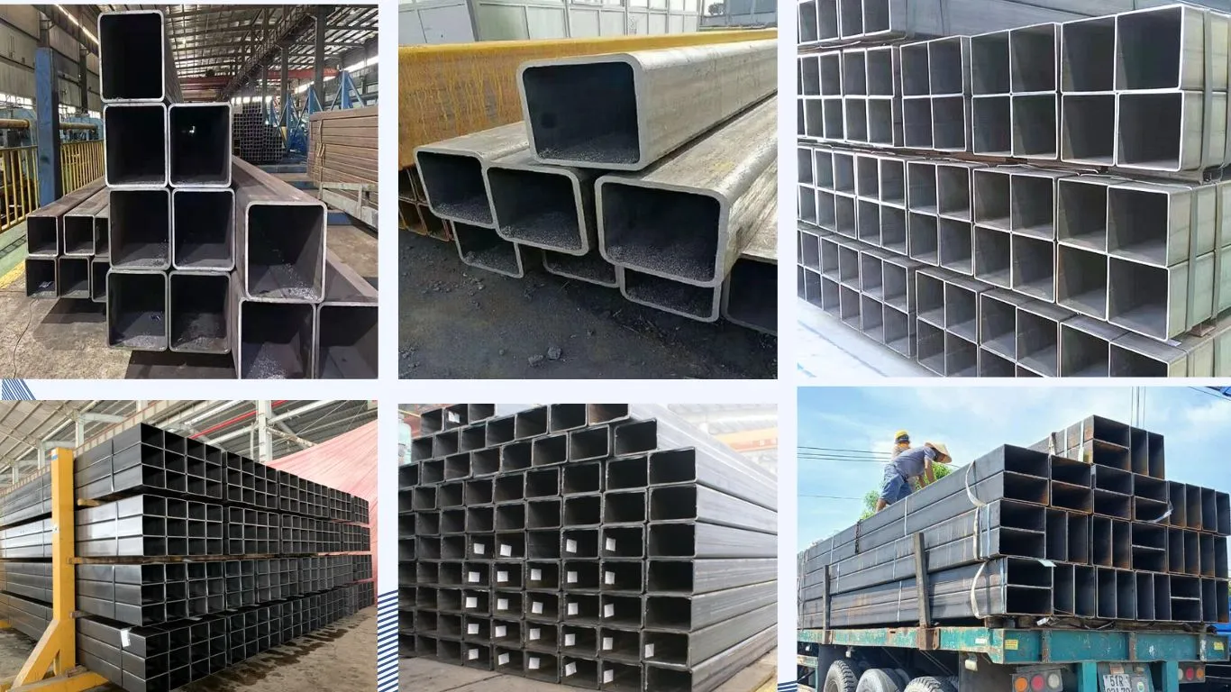 Thép hộp cỡ lướn các loại 